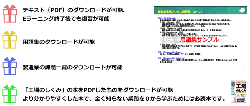 eラーニング　受講申し込み　PDFダウンロード特典
